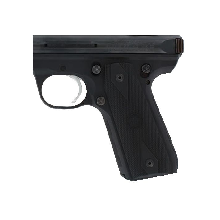 Hogue 82090 Grip PanelsDiamond Checkering Black Rubber for Ruger Mark III 22/45