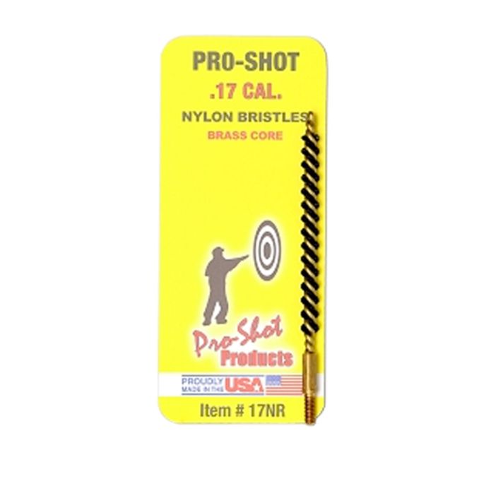 Pro-Shot 7NR Bore Brush7mm Rifle #8-32 Thread Nylon Bristles Brass Core