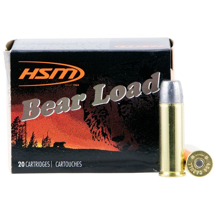 HSM 454C4N Bear Load454 Casull 325 gr Wide Flat Nose 50 Per Box/ 10 Case