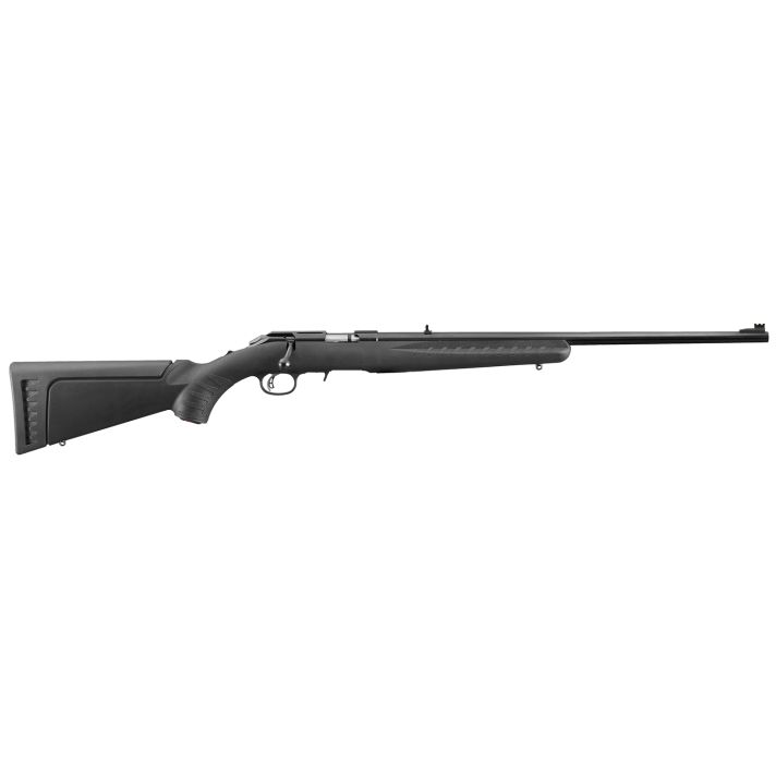 Ruger 8301 American RimfireFull Size 22 LR 10+1 22" Satin Blued Alloy Steel Barrel, Drilled & Tapped Receiver, Black Synthetic Adjustable Stock, Right Hand