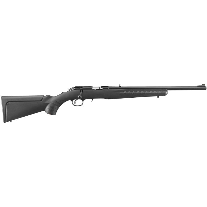 Ruger 8303 American Rimfire Compact Compact 22 LR 10+1 18" Satin Blued Alloy Steel Barrel, Drilled & Tapped Receiver, Black Synthetic Adj LOP Stock, Right Hand