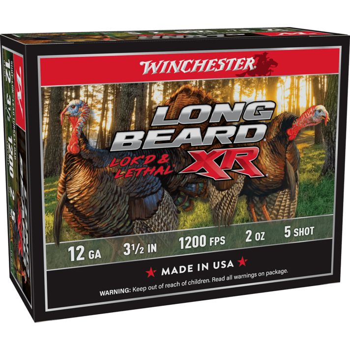 Winchester Ammo STLB12L5 Long Beard XR Shot-Lok 12Gauge 3.50" 2oz 5Shot 10 Per Box/10 Case