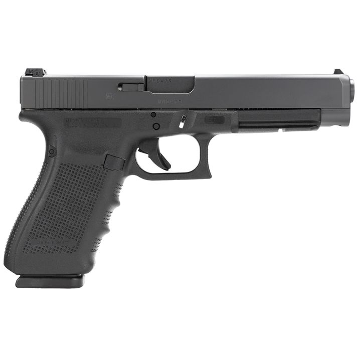 Glock PG4130103 G41 Gen4 Competition 45 ACP 13+1 5.31" Barrel, Black Frame & Slide, Finger Grooved Rough Texture Grip, Modular Backstrap, Reversible Mag. Catch, Safe Action Trigger