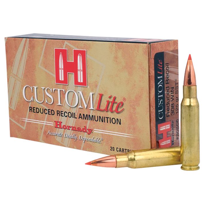 Hornady 80866 Custom Lite308Win 125gr Super Shock Tip 20 Per Box/10 Case