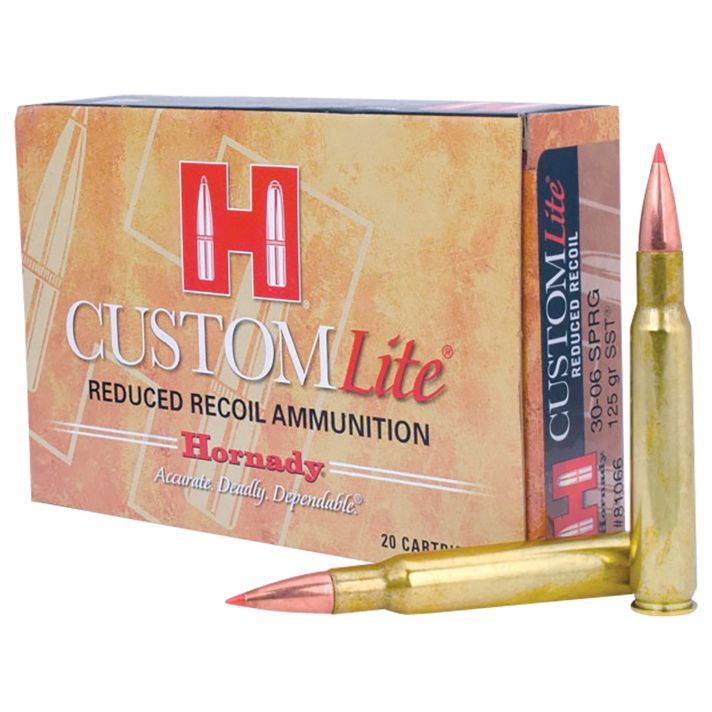 Hornady 81066 Custom Lite30-06Springfield 125gr Super Shock Tip 20 Per Box/10 Case