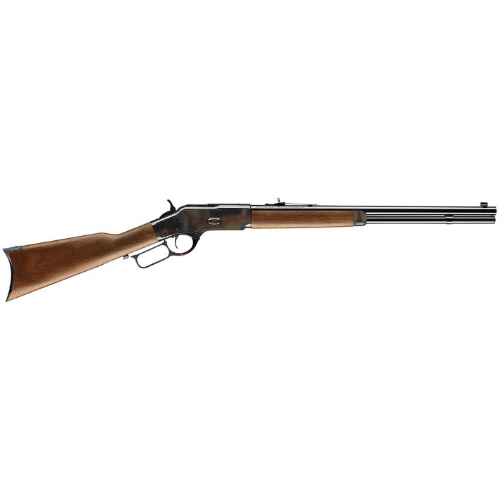 Winchester Repeating Arms 534202140 Model 1873 Short Rifle Full Size 44-40 Win 10+1 20" Brushed Polish Blued Steel Barrel, Color Case Hardened Steel Receiver, Grade III/IV Walnut Straight Grip Stock