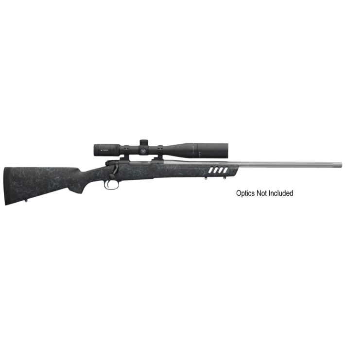 Winchester Guns 535207277 70 Coyote Light 325 WSM 3+1 24" Black w/Gray Webbing Fixed Bell & Carlson w/Aluminum Bedding Stock Blued Right Hand