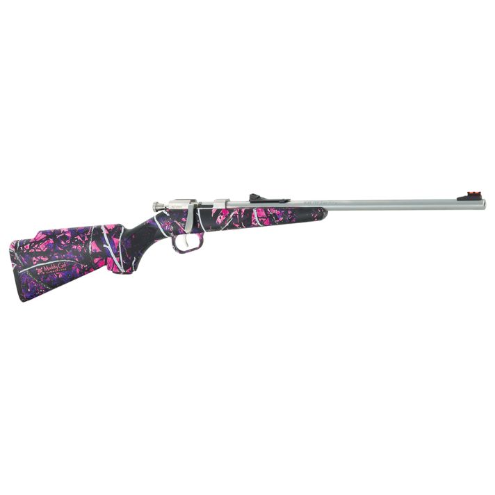 Henry H005MG Mini Bolt Youth 22 Short/ 22 Long/ 22 LR 1rd16.25" Matte Stainless Barrel & Receiver, Muddy Girl Synthetic Stock Right Hand