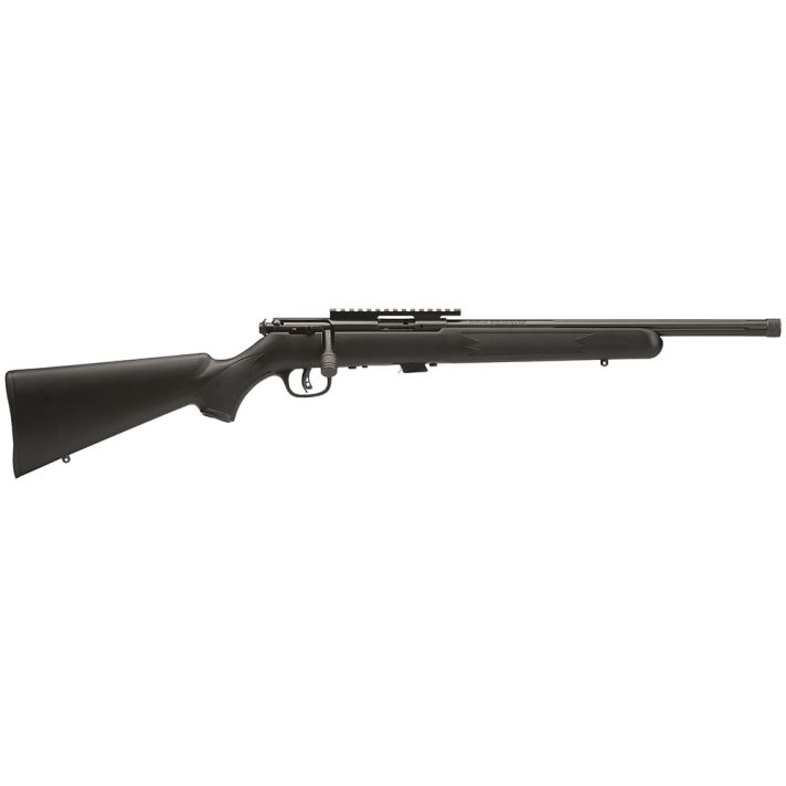Savage Arms 93207 93 FV-SR Full Size 22 WMR 5+1 16.50" Matte Black Heavy Barrel, Matte Black Picatinny Rail Carbon Steel Receiver, Matte Black Fixed Synthetic Stock, Right Hand