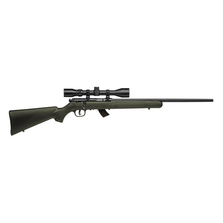 Savage Arms 26721 Mark II FXP 22 LR Caliber with 5+1 Capacity, 21" Barrel, Matte Blued Metal Finish & OD Green Synthetic Stock Right Hand (Full Size) Includes 3-9x40mm Scope