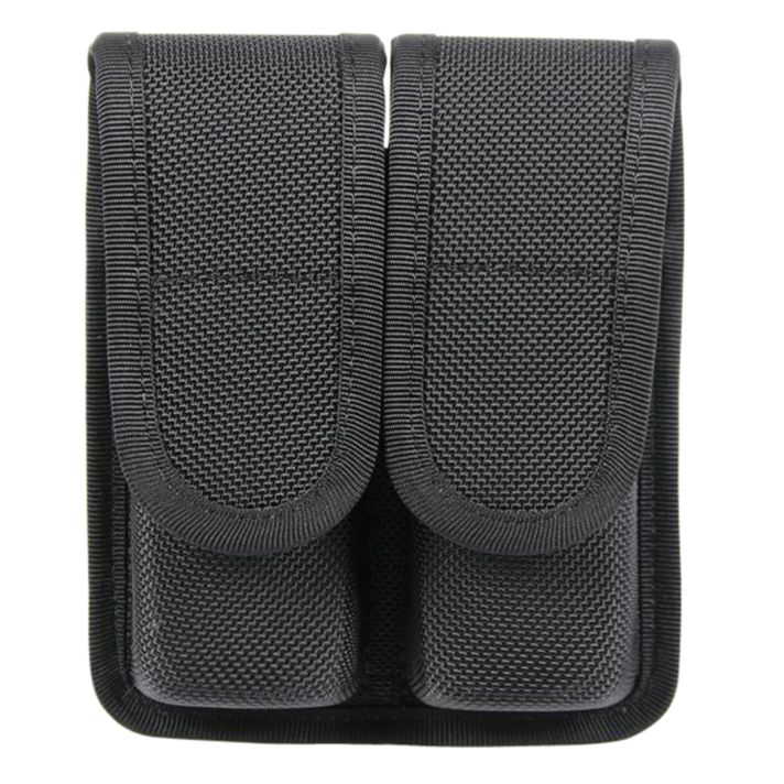 Blackhawk 44A001BK Double Mag PouchBlack Cordura Compatible w/Double Stack/9mm/40/45