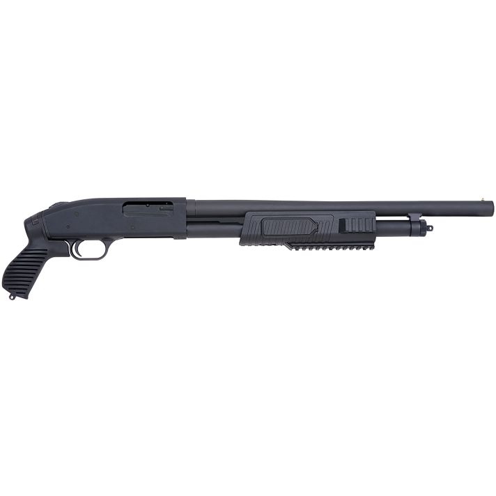 Mossberg 57340 500 JIC FLEX 12 Gauge 5+1 3" 18.50" Cylinder Bore Steel Barrel, Matte Blued Metal Finish, Synthetic Flex Pistol Grip Stock, Includes Custom Carry Case