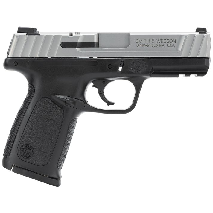 Smith & Wesson 123403 SD40 VE *CA Compliant Compact Frame 40 S&W 10+1, 4" Stainless Steel Barrel, Satin Serrated Stainless Steel Slide, Black Polymer Frame w/Picatinny Rail
