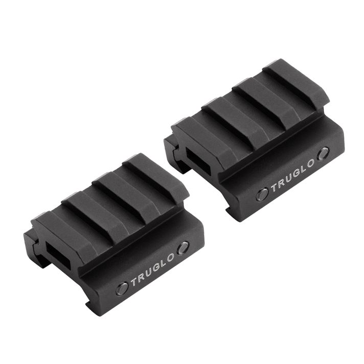 TruGlo TG8972B Picatinny Riser MountMatte Black Anodized