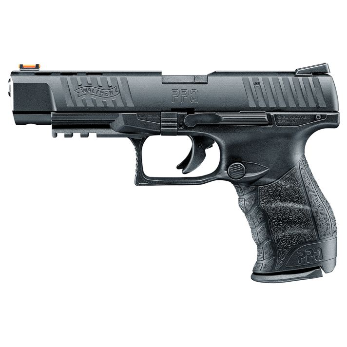 Walther Arms 5100302 PPQ M2 22 LR 12+1 5" Threaded Steel Barrel, Matte Black Tenifer Serrated/Steel Slide, Black Polymer Frame w/Picatinny Rail, Black Polymer Grips