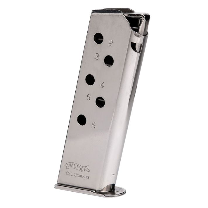 Walther Arms 2246009 PPK6rd 380 ACP Stainless Steel