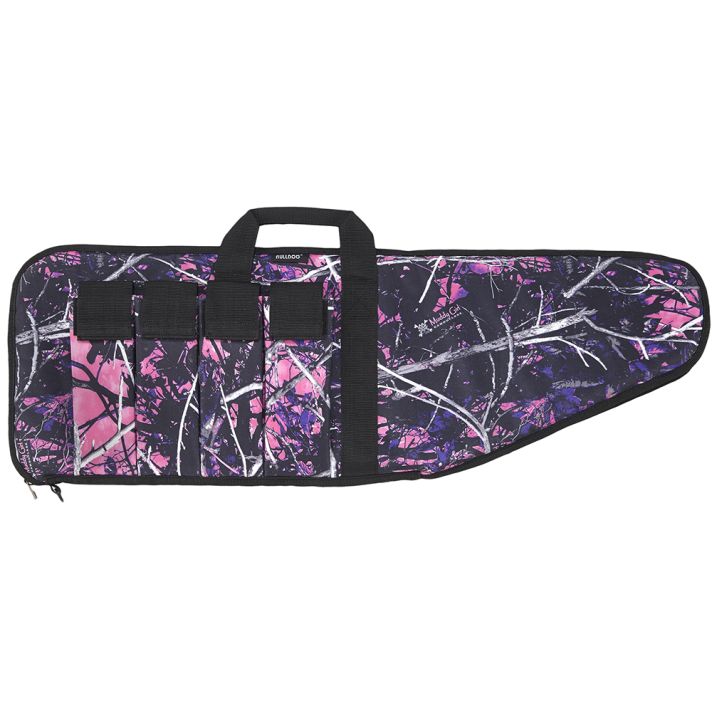 Bulldog MDG1038 Extreme Tactical38" Muddy Girl Camo Water-Resistant Nylon, Black Trim, Tricot Lining, 4 External Velcro Magazine Pouches, Soft Padding