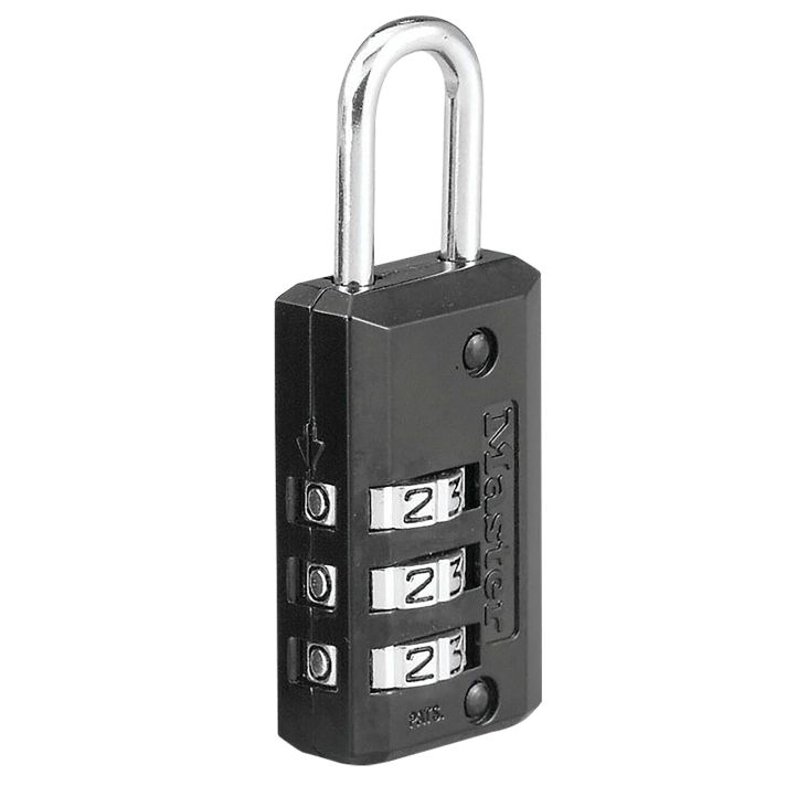 Master Lock 646D Combination LockOpen With Combination Black Steel