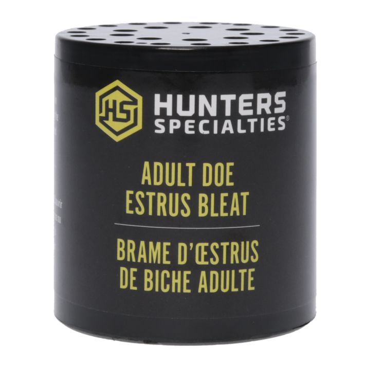 Hunters Specialties 00167 Adult Doe EstrusCan Call Doe Sounds Attracts Deer Black