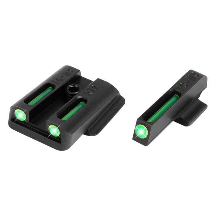 TruGlo TG131RT2 TFOGreen/Tritium/Fiber Optic Front Sight-Green/Tritium/Fiber Optic Rear Sight Ruger LC9/9S/380