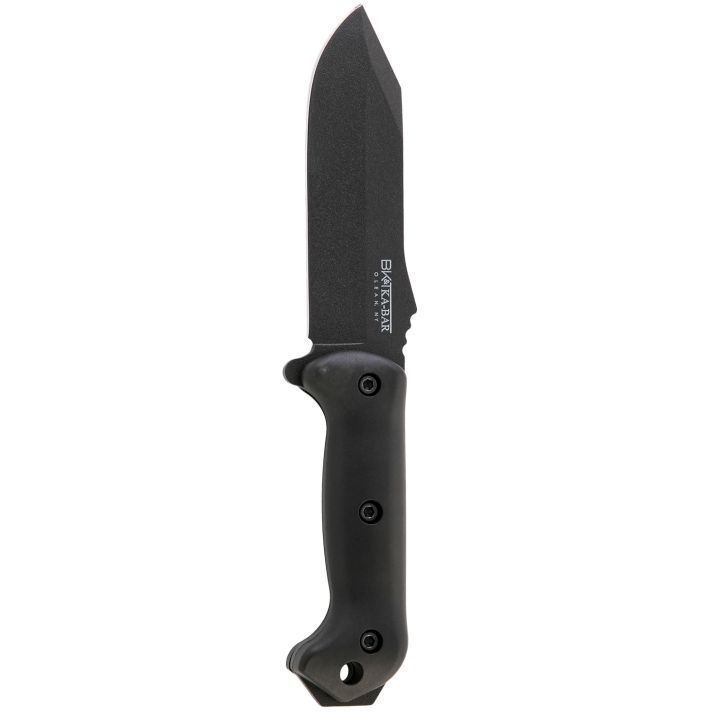 Ka-Bar BK10 Becker Crewman 5.50" Fixed Clip Point Plain Black 1095 Cro-Van Blade, Black Ultramid Handle, Includes Sheath