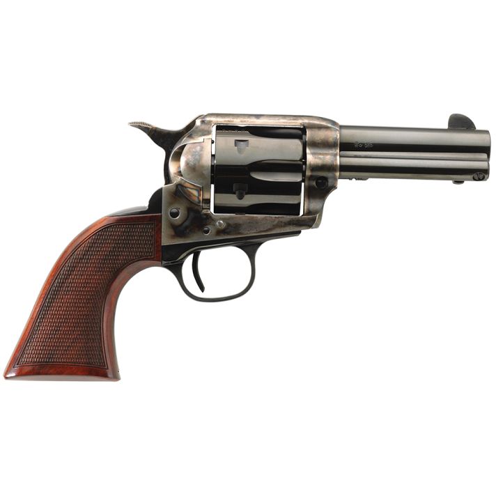 Taylors & Company 4201DE Runnin Iron Deluxe 45 Colt (LC) 6rd 3.50" Blued Cylinder & Barrel Color Case Hardened Steel Frame Checkered Walnut Grip (Taylor Tuned)