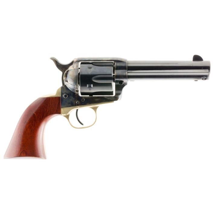 Taylors & Company 550526 Ranch Hand357 Mag Caliber with 4.75" Blued Finish Barrel, 6rd Capacity Blued Finish Cylinder, Color Case Hardened Finish Steel Frame & Walnut Grip