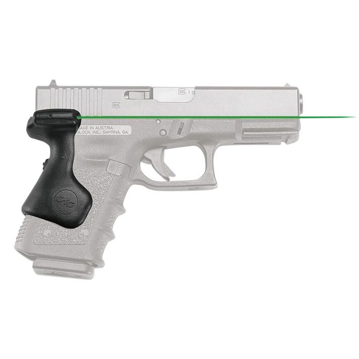 Crimson Trace 0167501 LG-639G Green LasergripsBlack Glock Gen 3/4/5 Compact