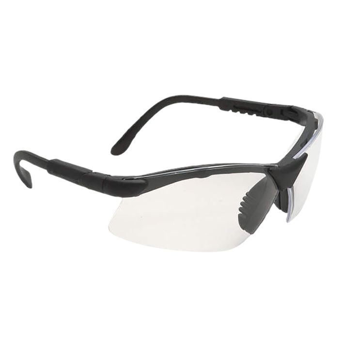 Radians RV0110CS Revelation Shooting Glasses Adult Clear Lens Anti-Fog Black Frame