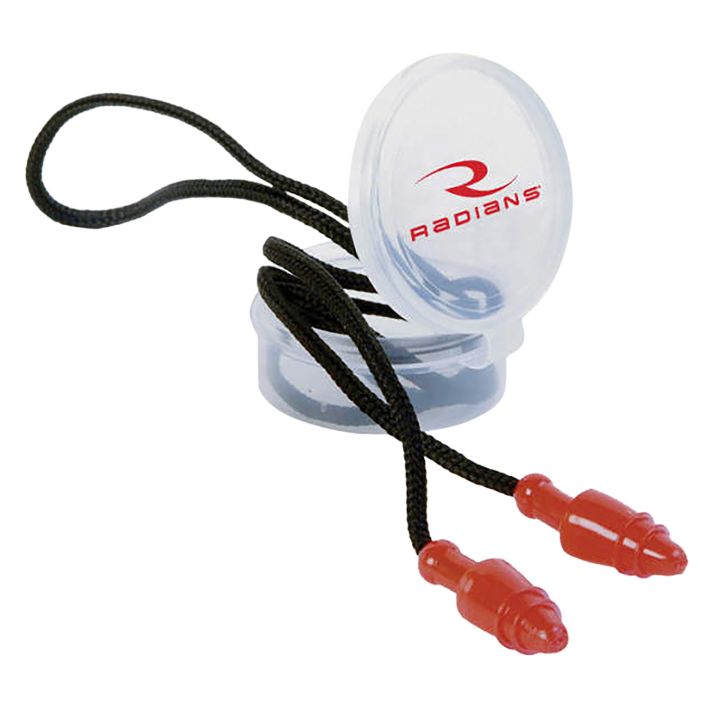 Radians JP3150HC SnugPlugs28 dB Behind The Neck Red/Black Adult 1 Pair