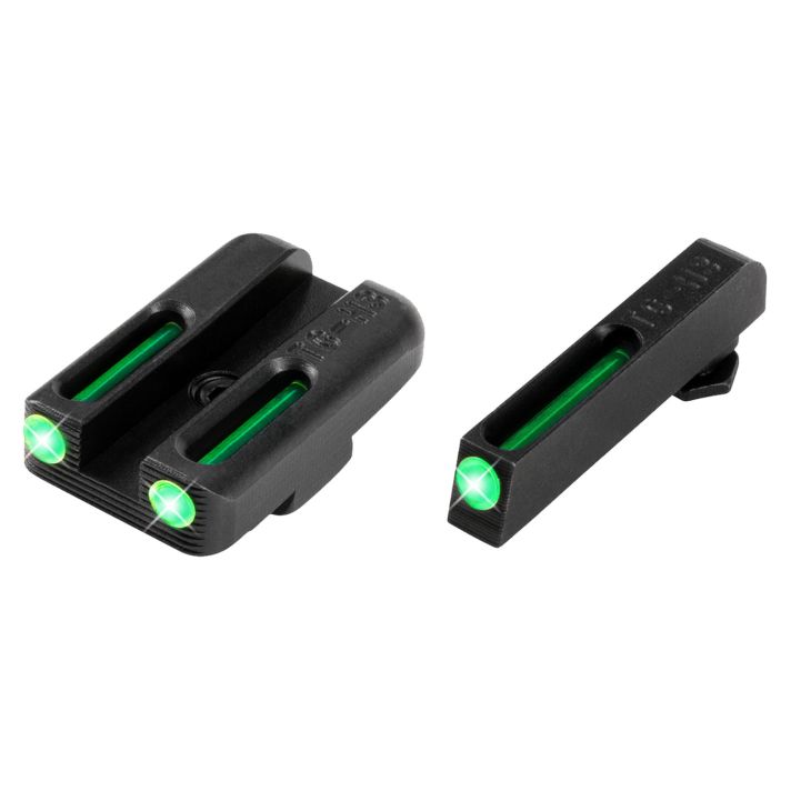 TruGlo TG131GT1A TFOGreen/Tritium/Fiber Optic Front Sight-Green/Tritium/Fiber Optic Rear Sight Glock 42/43