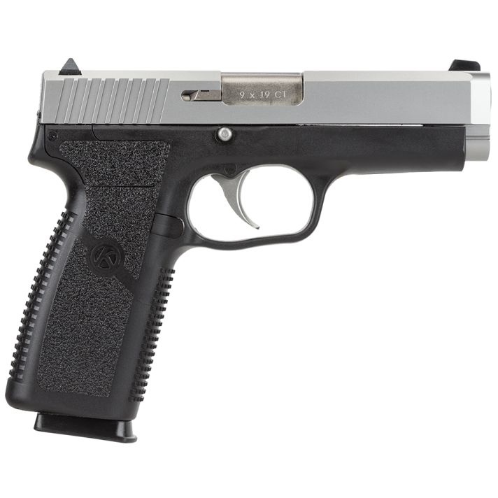 Kahr Arms CT9093 CT99mm Luger 8+1, 4" Stainless Steel Barrel, Matte Serrated Stainless Steel Slide, Black Polymer Frame, Black Textured Polymer Grip, No Safety, Right Hand