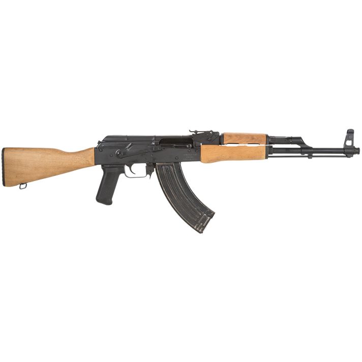 Century Arms RI1826N WASR7.62x39mm 30+1 16.50" Chrome-Lined Hammer Forged Barrel, Hardwood Stock & Forend, Black Polymer Grip Includes 1 30rd Magazine & Side Mounted Scope Rail (No Muzzle Brake)