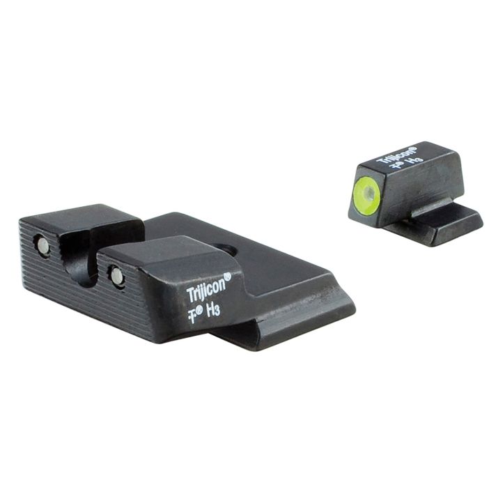 Trijicon 600721 HD Night SightsGreen/Tritium Yellow Outline Front Sight-Green Tritium Black Outline Rear Sight Smith & Wesson M&P Shield/M&P Shield Plus