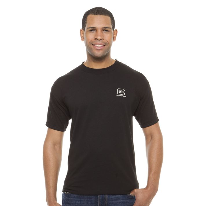 Glock AA11001 PerfectionBlack Pre-Shrunk Cotton Short Sleeve Large