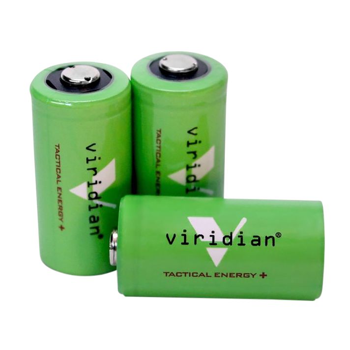 Viridian 3500006 CR123 BatteryGreen 3.0 Volts 1,750 mAh (3) Single Pack