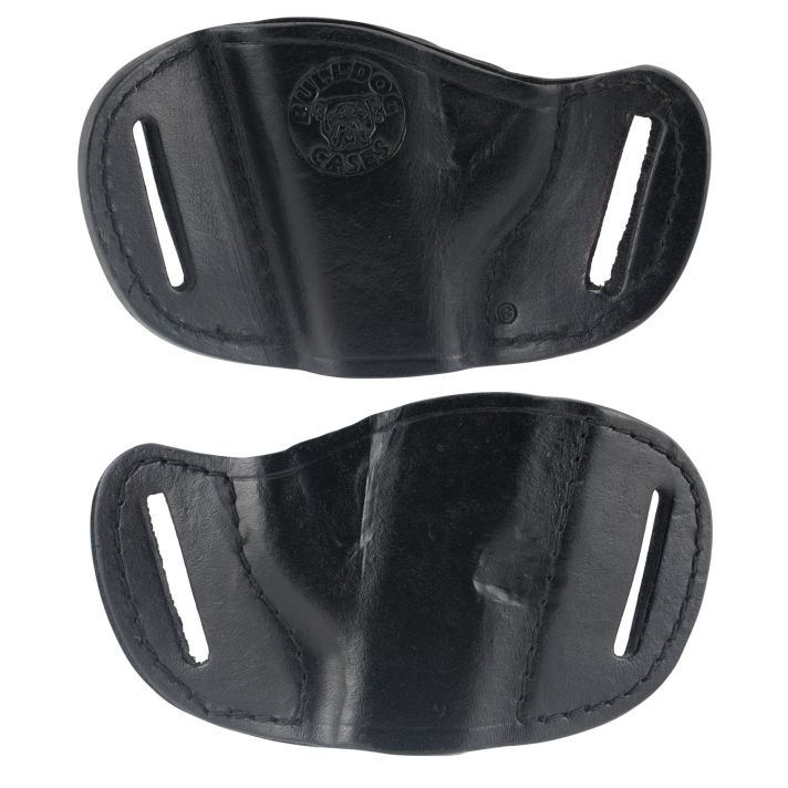 Bulldog MLBS MoldedOWB Black Leather Belt Slide Fits Bersa Thunder 380 Fits Ruger LCP Fits Sig 230 Right Hand