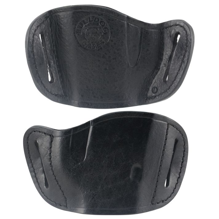 Bulldog MLBL MoldedOWB Black Leather Belt Slide Fits Glock Fits Ruger P85 Fits S&W M&P 40 Right Hand