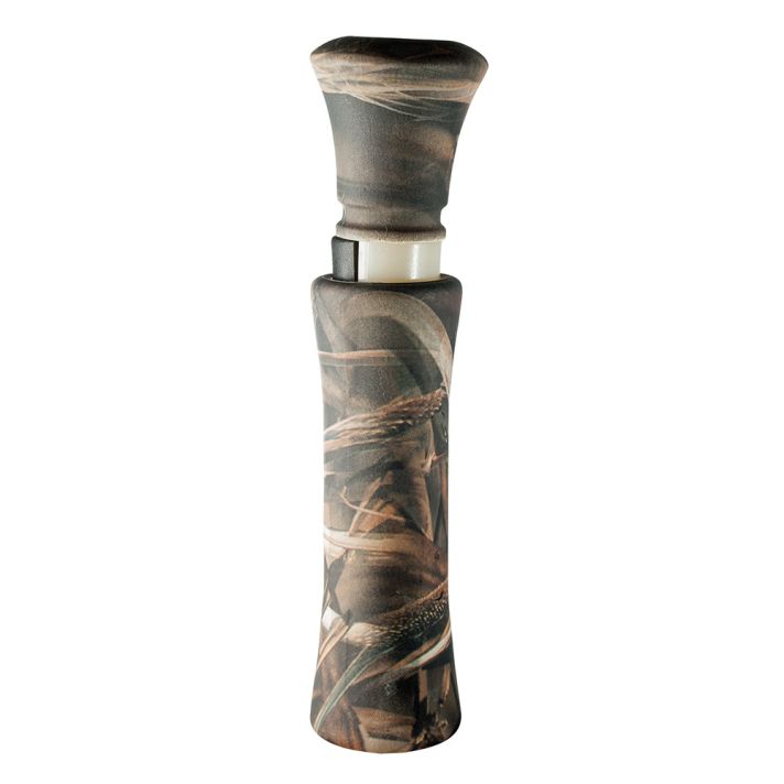 Duck Commander DC2006 Camo MaxOpen Call Double Reed Mallard Hen Sounds Attracts Ducks Realtree Max-4 Plastic