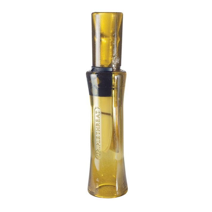 Duck Commander DC2011 Triple ThreatOpen Call Triple Reed Mallard Hen Sounds Attracts Ducks Yellow Polycarbonate