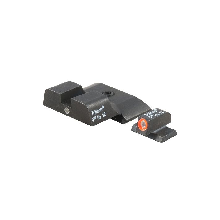 Trijicon 600722 HD Night SightsGreen/Tritium Orange Outline Front Sight-Green Tritium Black Outline Rear Sight Smith & Wesson M&P Shield/M&P Shield Plus