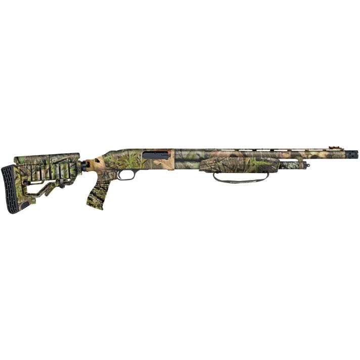 Mossberg 53265 500 Tactical 12 Gauge 5+1 3" 20" Vent Rib Barrel, Dual Extractors, Overall Mossy Oak Obsession, Synthetic 6 Position Stock w/Shell Holder,Includes X-Factor Ported Choke
