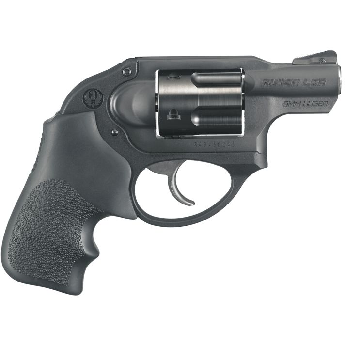 Ruger 5456 LCRSmall Frame 9mm Luger 5rd 1.87" Matte Black Steel Barrel, Black PVD Cylinder, Matte Black Stainless Steel Frame, Black Hogue Tamer Monogrip, Concealed Hammer