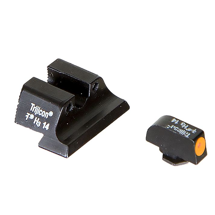 Trijicon 600543 HD Night SightsGreen/Tritium Orange Outline Front Sight-Green Tritium Black Outline Rear Sight Glock 20/21 Large Frame