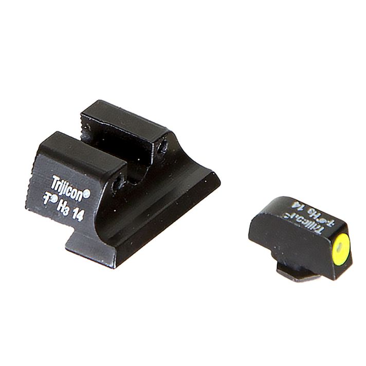 Trijicon 600545 HD Night SightsGreen/Tritium Yellow Outline Front Sight-Green Tritium Black Outline Rear Sight Glock 20/21 Large Frame