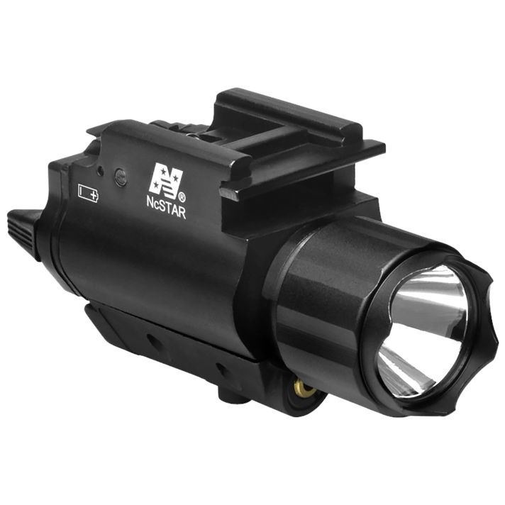 NcStar AQPFLSG Flashlight & Green LaserBlack Anodized 200 Lumens White Cree LED