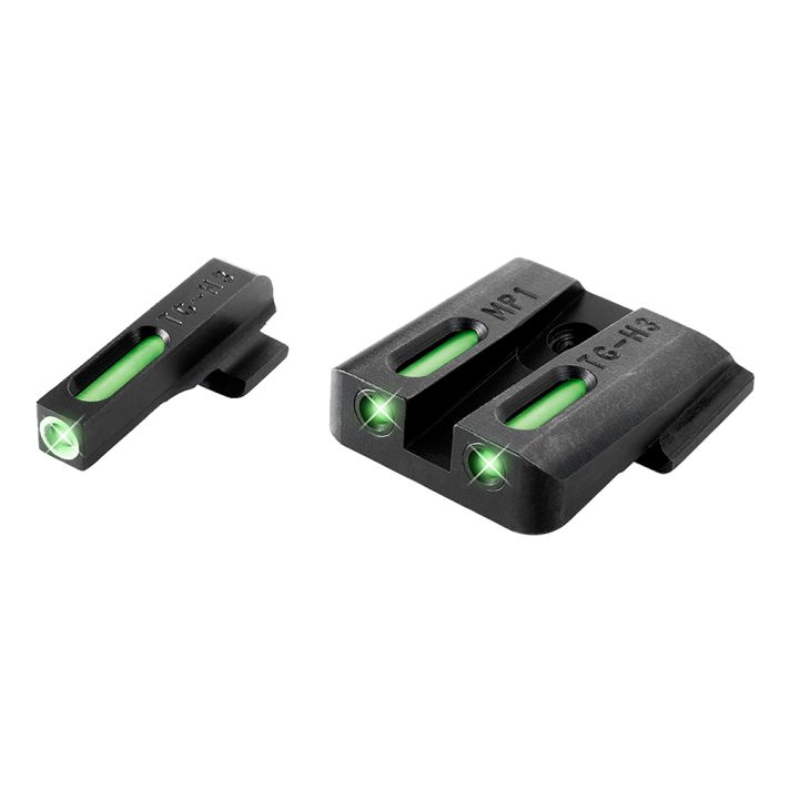 TruGlo TG13MP1A TFXBlack | Green Tritium & Fiber Optic White Outline Front Sight Green Tritium & Fiber Optic Rear Sight