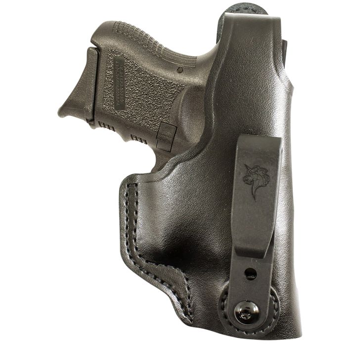 DeSantis Gunhide 033BAX7Z0 Dual Carry IIIWB/OWB Black Leather Belt Clip Fits S&W M&P Shield 9/40 & S&W M&P Shield 2.0 Right Hand