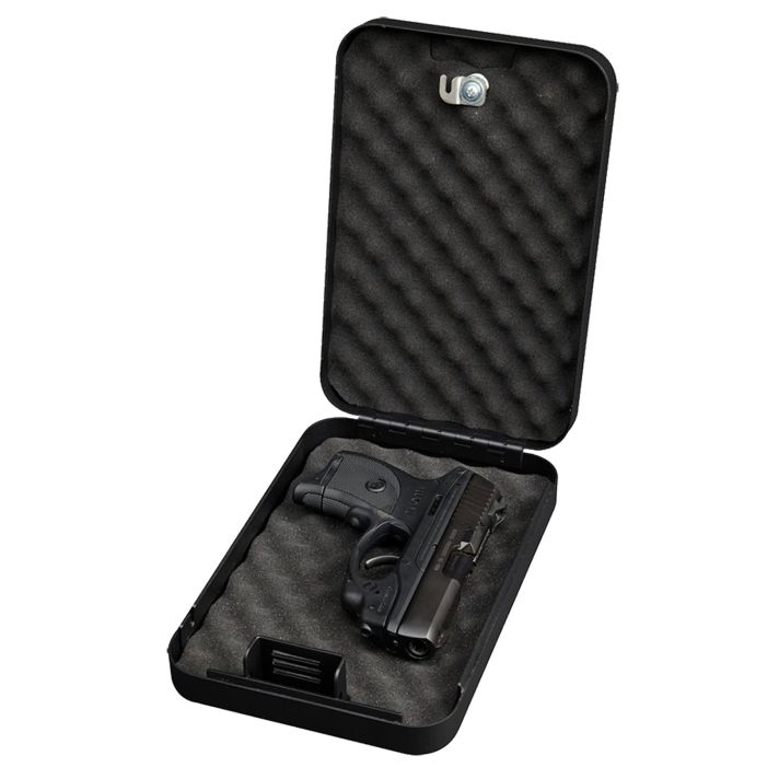 Bulldog BD1121 Personal VaultKey Entry Black Powder Coat Steel Holds 1 Handgun 9.50" L x 6.50" W x 2" D