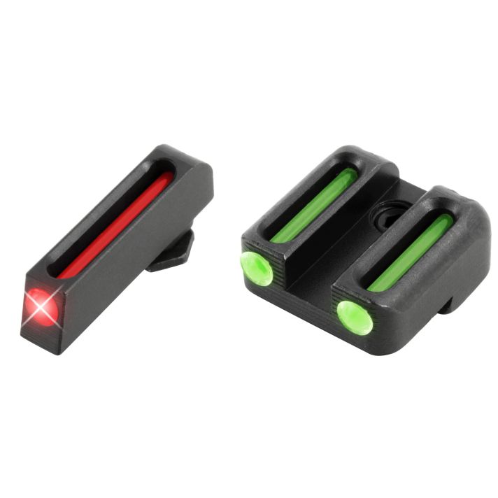 TruGlo TG131G3 Fiber-OpticRed/Fiber Optic Front Sight-Green/Fiber Optic Rear Sight Glock 42/43/43X